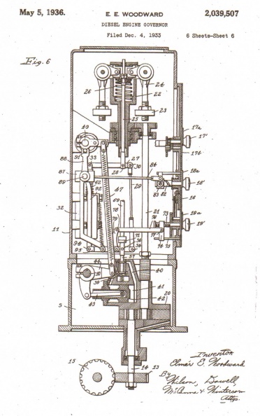 Diesel engine governor patent 2,039,027.  Page 6